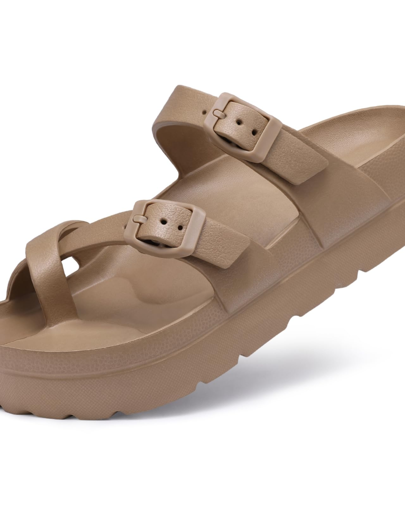 Rosalie | Women’s comfort platform sandals with buckle straps