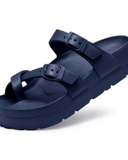 Rosalie | Women’s comfort platform sandals with buckle straps