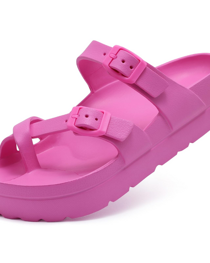 Rosalie | Women’s comfort platform sandals with buckle straps