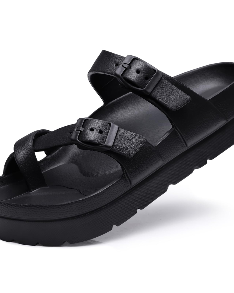Rosalie | Women’s comfort platform sandals with buckle straps