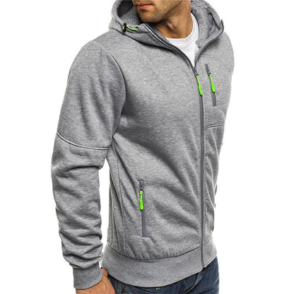 Ryan | Men's Casual Zip-Up Hoodie with Chest Zip Pocket