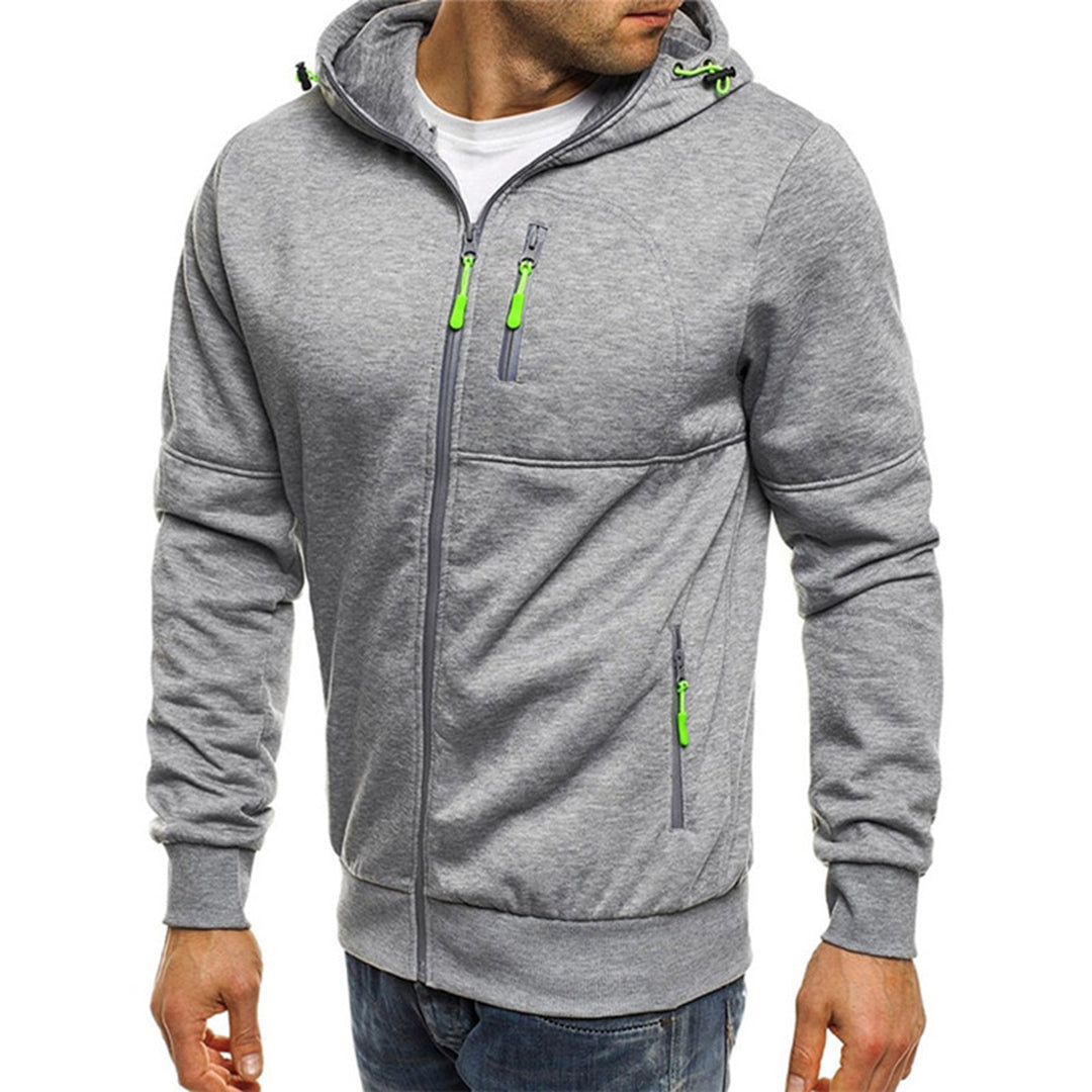 Ryan | Men's Casual Zip-Up Hoodie with Chest Zip Pocket