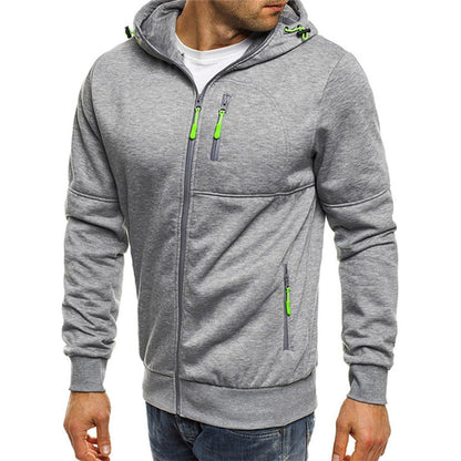 Ryan | Men's Casual Zip-Up Hoodie with Chest Zip Pocket