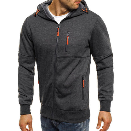 Ryan | Men's Casual Zip-Up Hoodie with Chest Zip Pocket