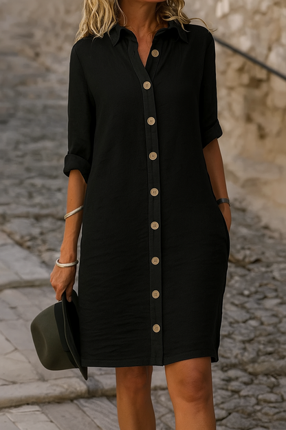 Collins | Women’s Elegant Button-Up Dress