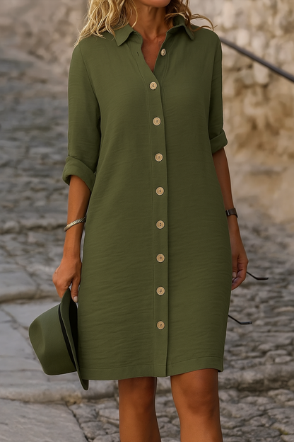 Collins | Women’s Elegant Button-Up Dress