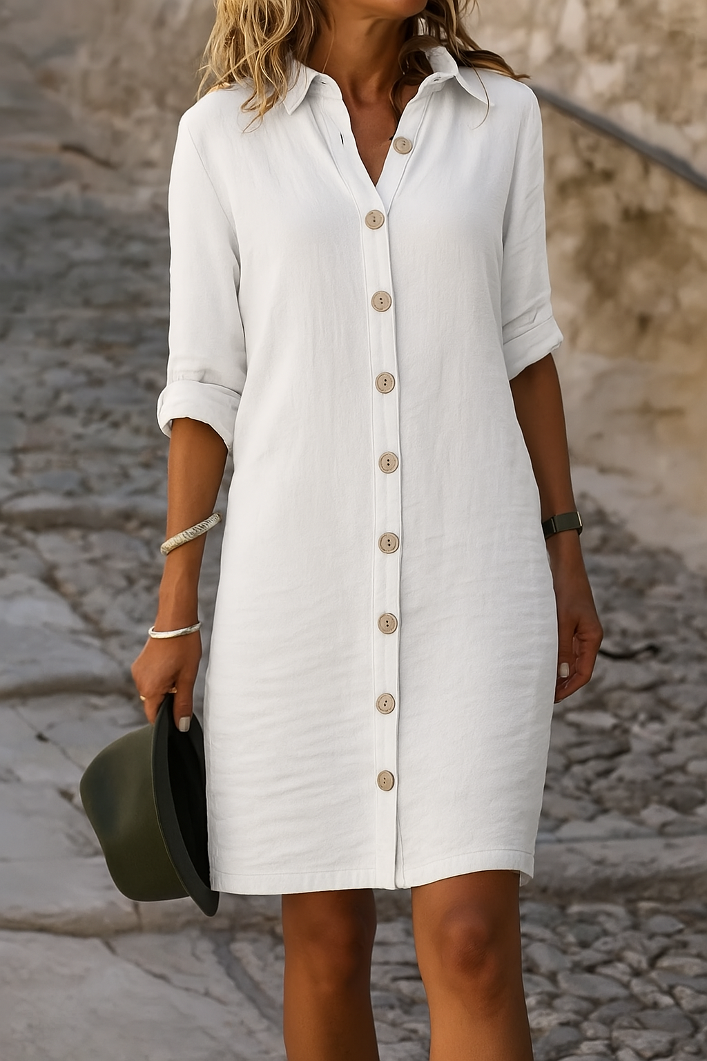 Collins | Women’s Elegant Button-Up Dress