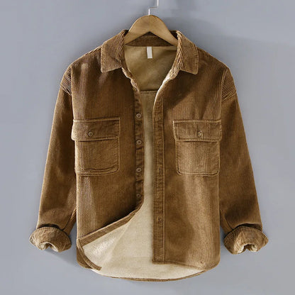 John | Corduroy Winter Jacket with Fleece Lining