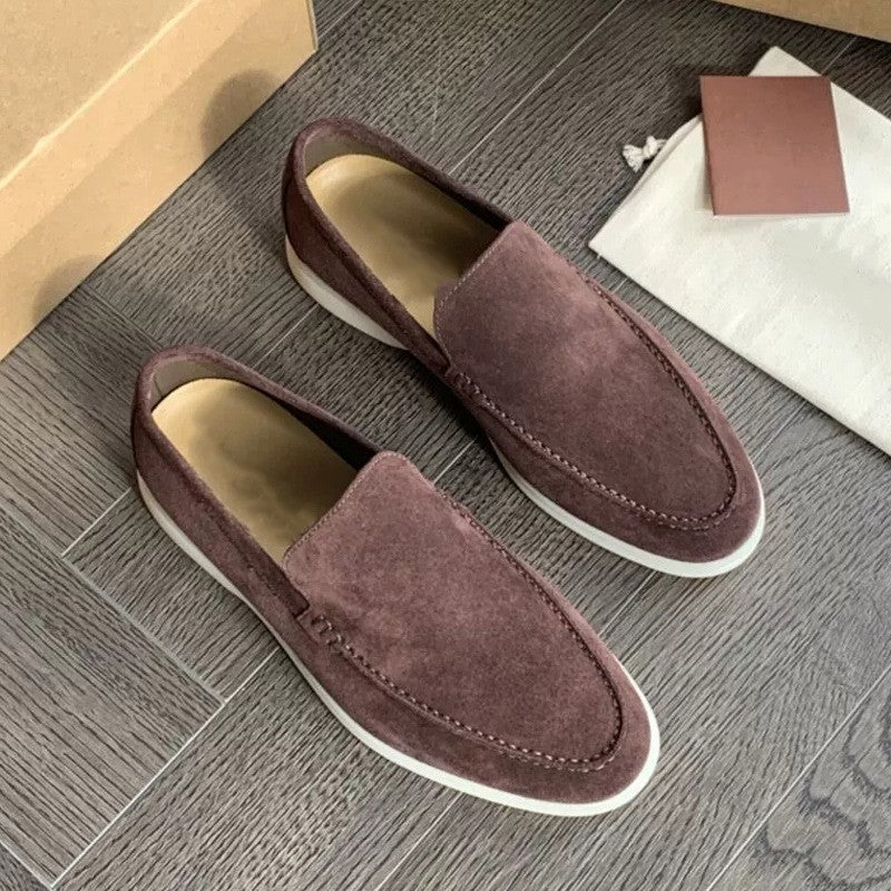 Axel | Men’s Suede Slip-On Moc-Toe Loafers | Classic