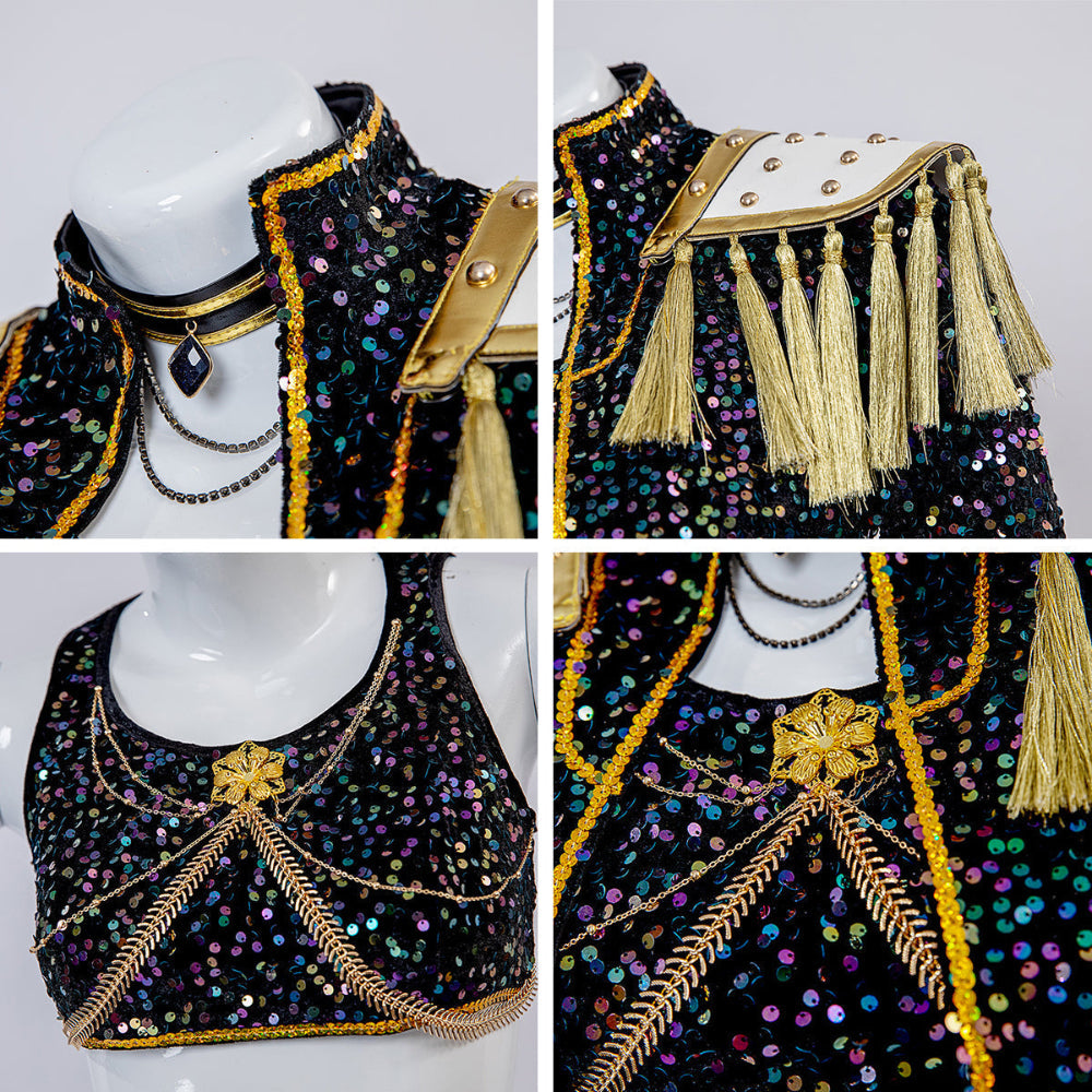 Demetria | Women's Kpop Hunter Halloween Costume with Stage Outfit
