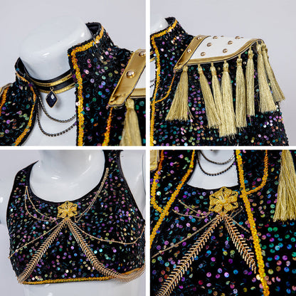 Demetria | Women's Kpop Hunter Halloween Costume with Stage Outfit