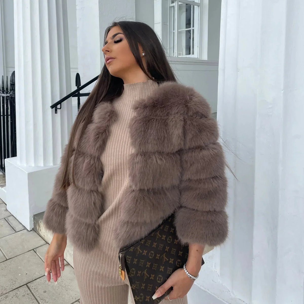 Deborah | Women's Short Faux Fur Jacket