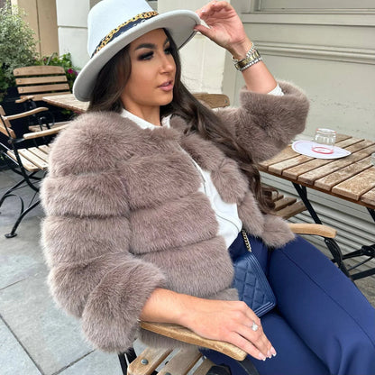 Deborah | Women's Short Faux Fur Jacket