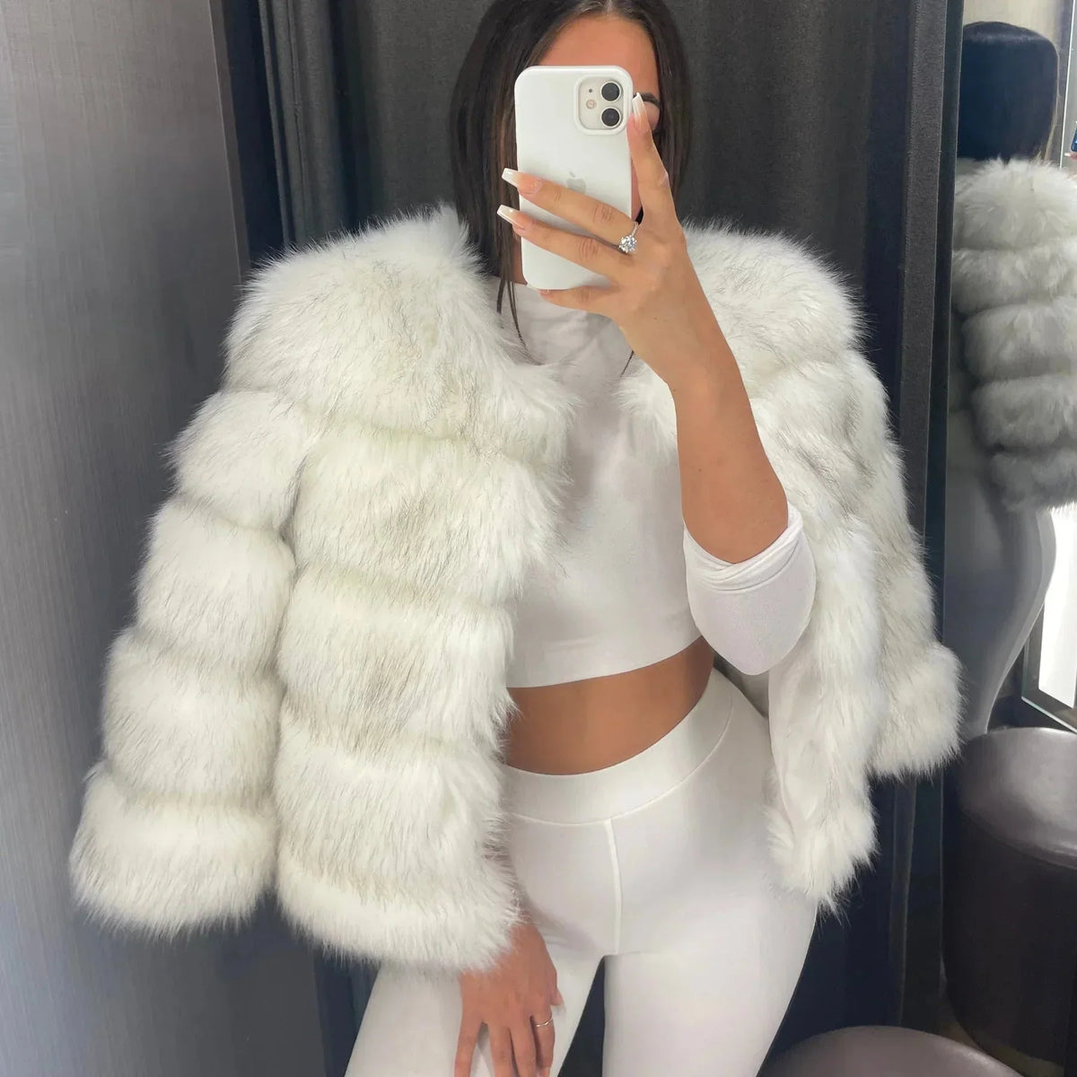 Deborah | Women's Short Faux Fur Jacket