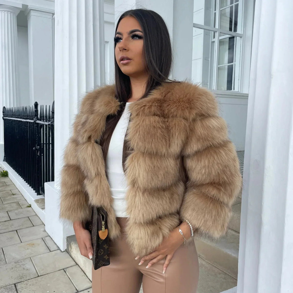 Deborah | Women's Short Faux Fur Jacket
