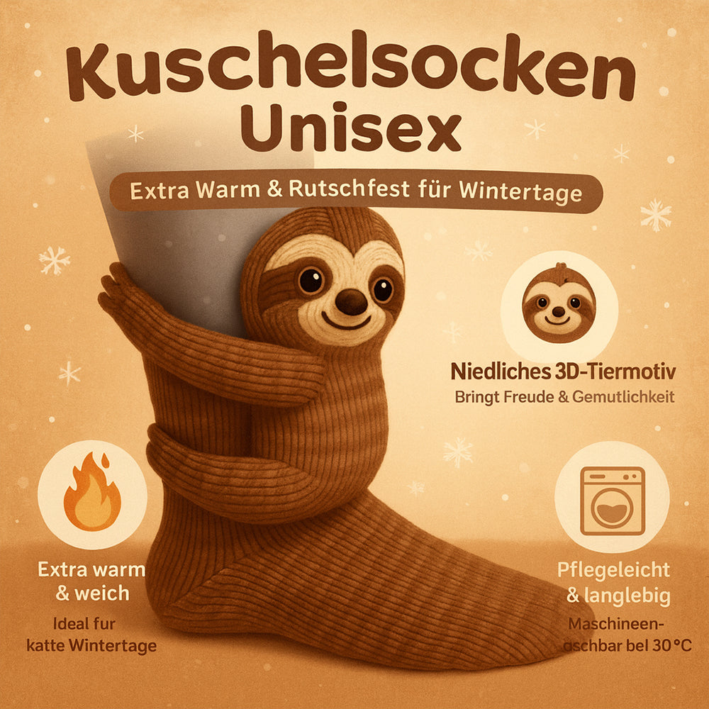 Jacob | Unisex Non-Slip Cozy Winter Plush Slipper Socks