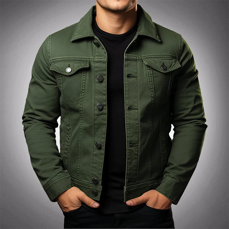 Timothy | Men's Denim Jacket with Flap Pockets