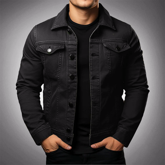 Timothy | Men's Denim Jacket with Flap Pockets