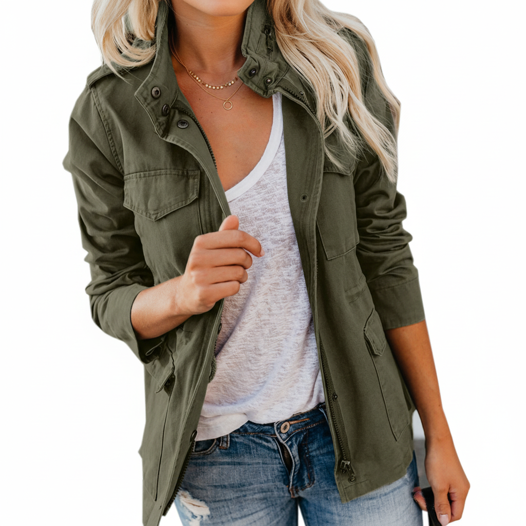 Camila | Women's Casual Coat with Utility Style