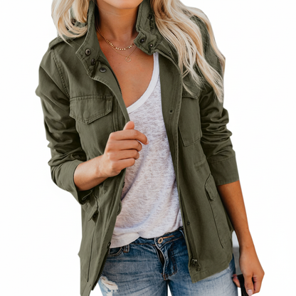 Camila | Women's Casual Coat with Utility Style