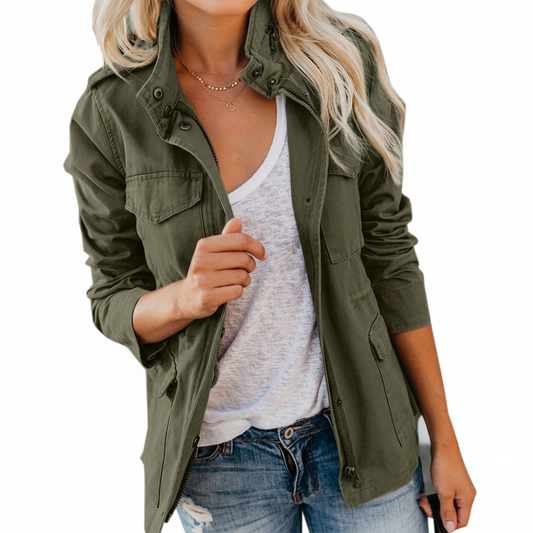 Camila | Women's Casual Coat with Utility Style