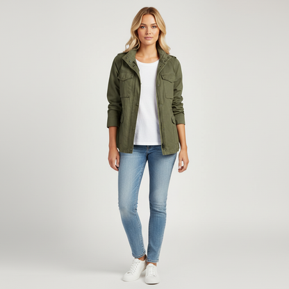 Camila | Women's Casual Coat with Utility Style