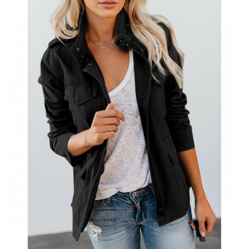 Camila | Women's Casual Coat with Utility Style
