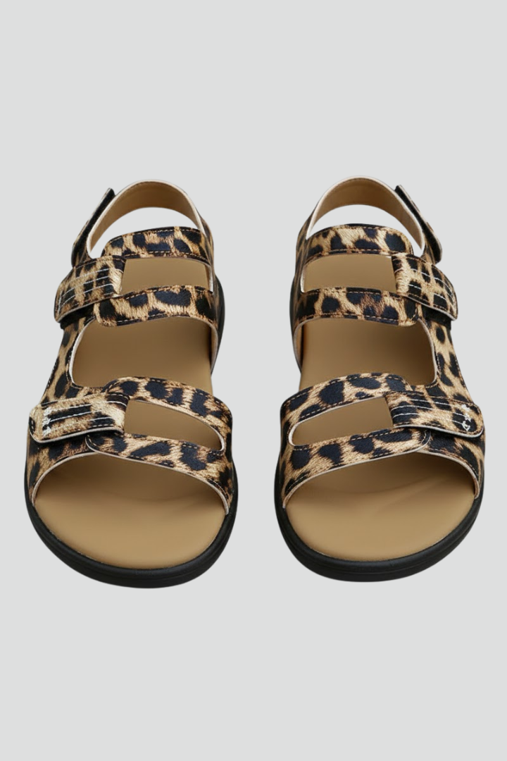 Orelia | Women heeled sandals with multi strap and open toe