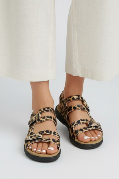 Orelia | Women heeled sandals with multi strap and open toe