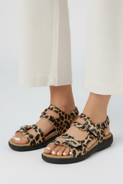 Orelia | Women heeled sandals with multi strap and open toe