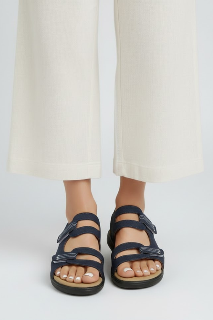 Orelia | Women heeled sandals with multi strap and open toe