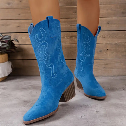 Ella | Women's Elegant Cowboy Ankle Boots with Soft Finish