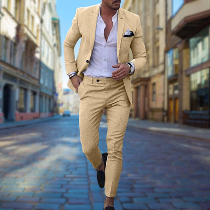 Nolan | Men's slim fit suit with tailored formalwear style
