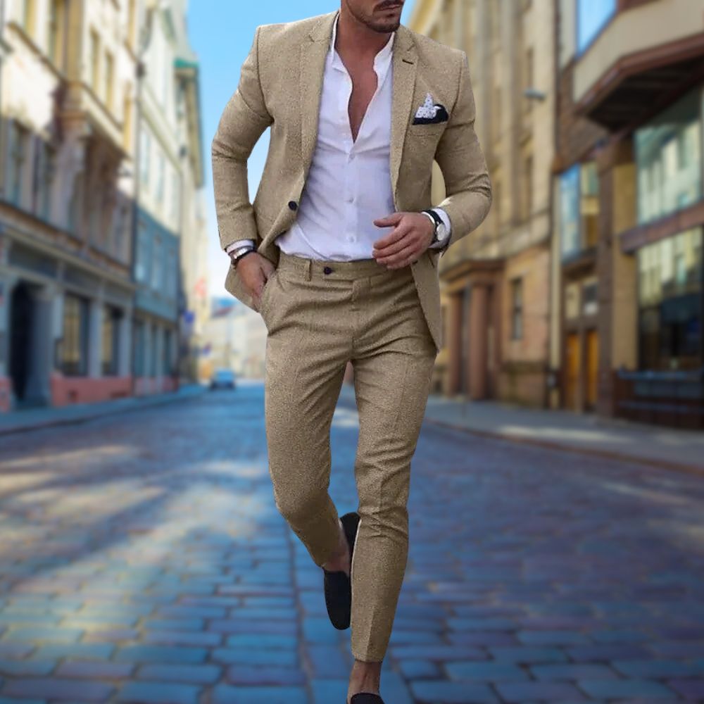 Nolan | Men's slim fit suit with tailored formalwear style