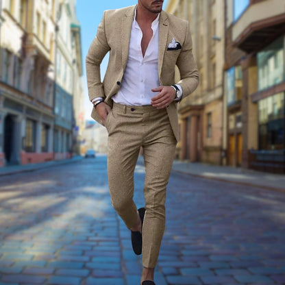 Nolan | Men's slim fit suit with tailored formalwear style