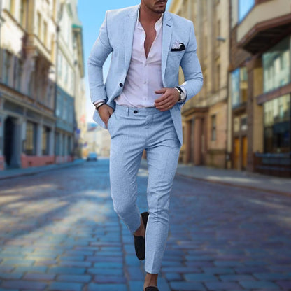 Nolan | Men's slim fit suit with tailored formalwear style