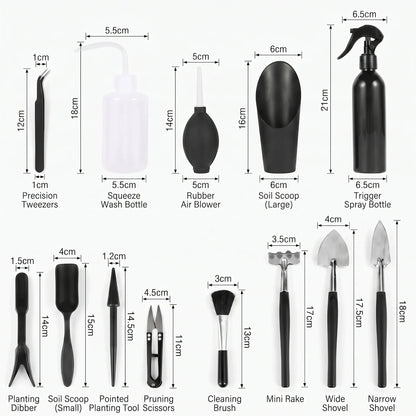Homey | Indoor Gardening Tool Set with Plant Care Accessories