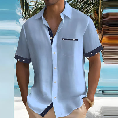 Isaac | Men’s Short-Sleeve Button-Up Shirt | Comfort