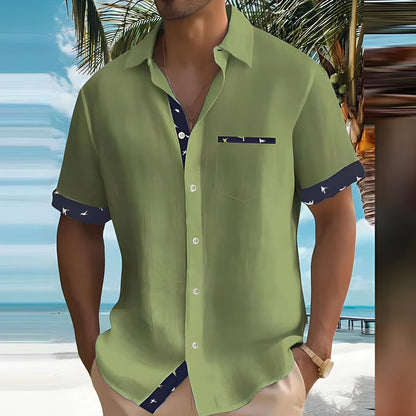 Isaac | Men’s Short-Sleeve Button-Up Shirt | Comfort