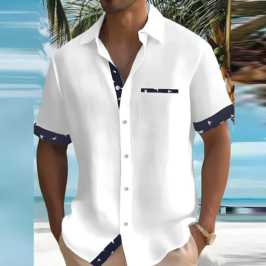 Isaac | Men’s Short-Sleeve Button-Up Shirt | Comfort