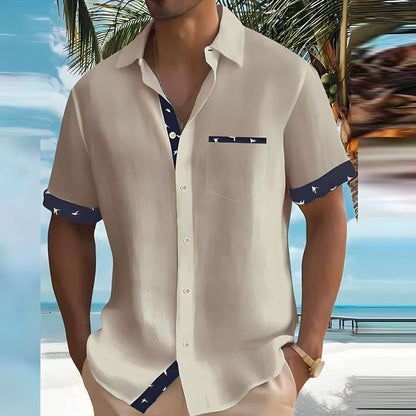 Isaac | Men’s Short-Sleeve Button-Up Shirt | Comfort