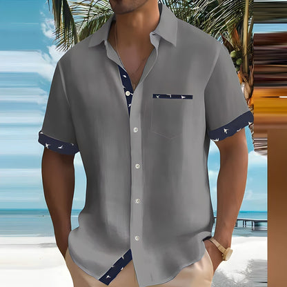 Isaac | Men’s Short-Sleeve Button-Up Shirt | Comfort