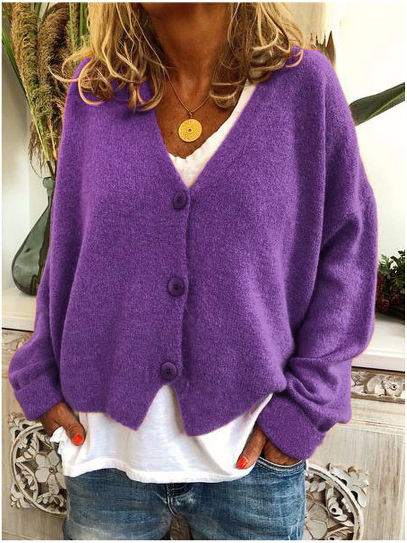 Jessica | Warm Knit Cardigan with V-neck
