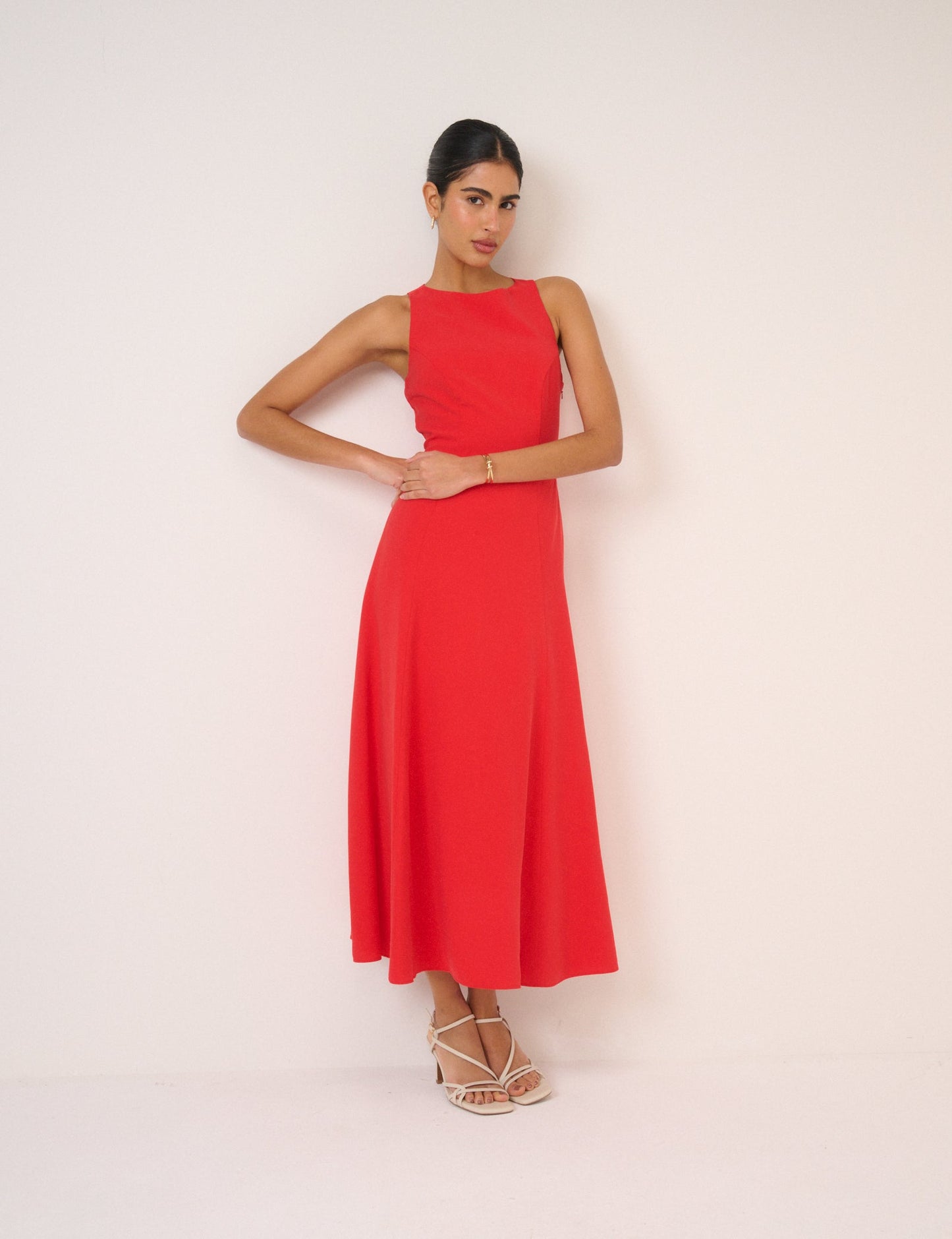 Grace | Women’s elegant slim fit classic midi dress