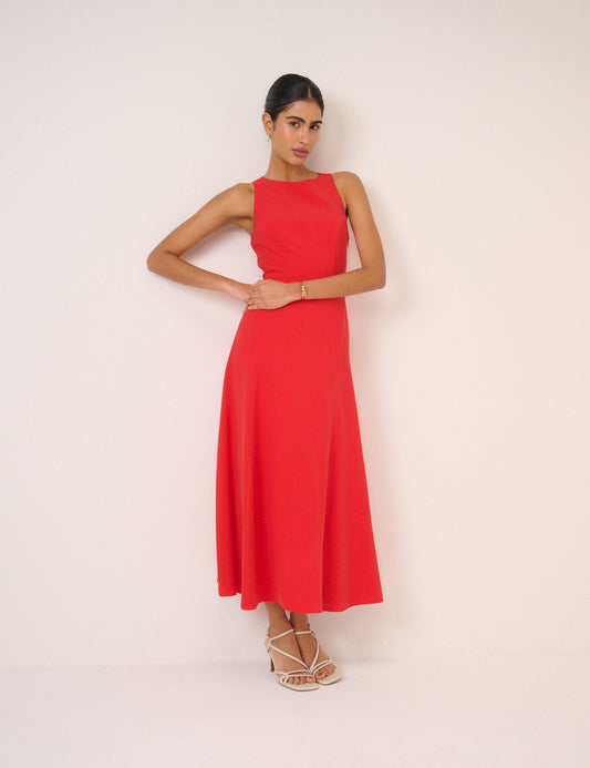 Grace | Women’s elegant slim fit classic midi dress