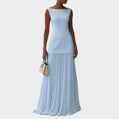 Rosanna | Sleeveless Dress With Flowing Pleats