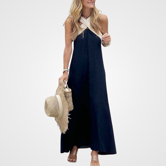 Willow | Halter Maxi Dress Sleeveless Flowy Summer Style