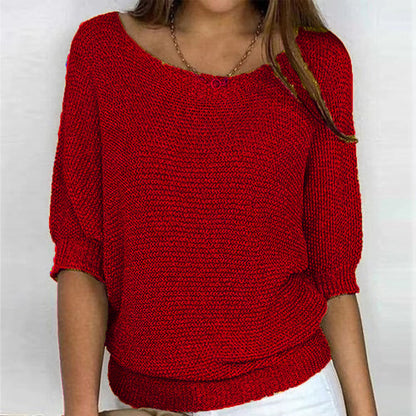 Elizabeth | Comfort Knit Sweater with Wide Neck