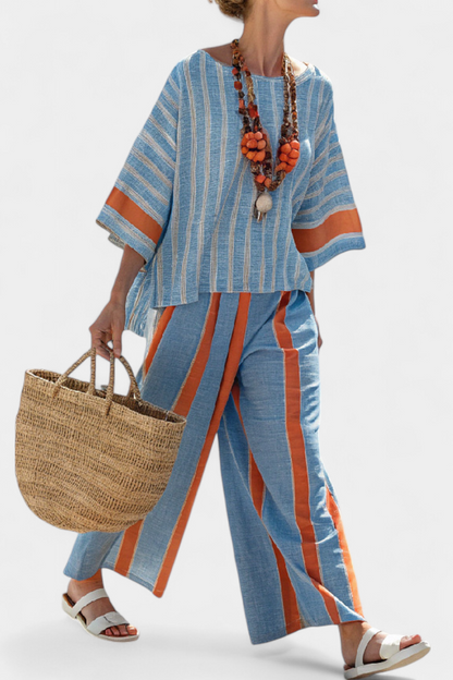 Julianna | Bold Striped Two Piece Set