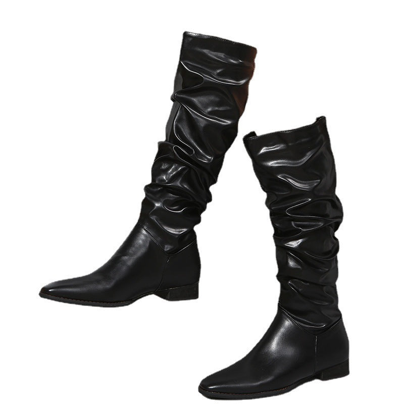 Camila | Women's Elegant Slouch Boots with Ankle-High Fit